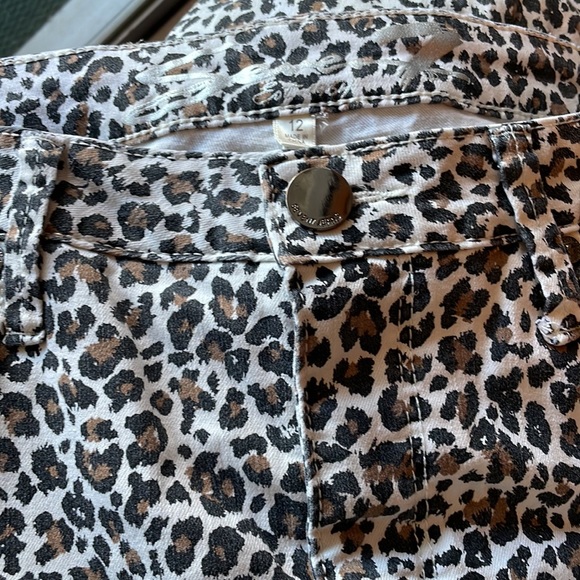 Seven 7 animal print jeans size 12 twelve brown light tan khaki skinny - Picture 4 of 4